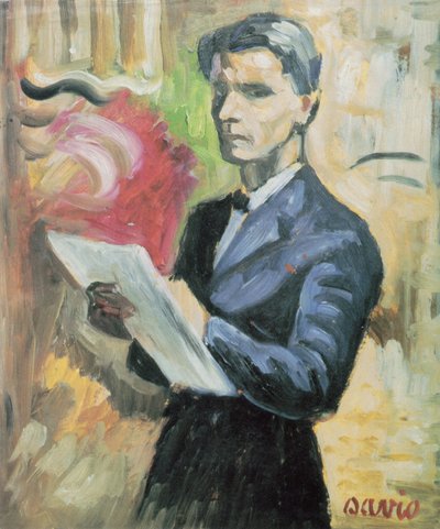 Self-Portrait of Norwegian Sami Artist John Savio by John Savio